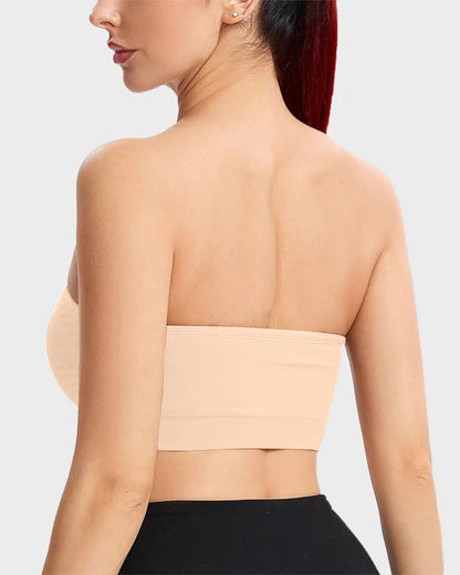 Non-Slip Bandeau Seamless Wireless Strapless Bra