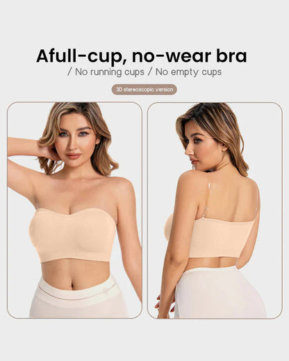 Non-Slip Bandeau Seamless Wireless Strapless Bra